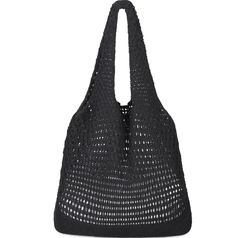 Crochet Bags, Beach Mesh Tote Bag Shoulder Shoing Handbag Casual o_o